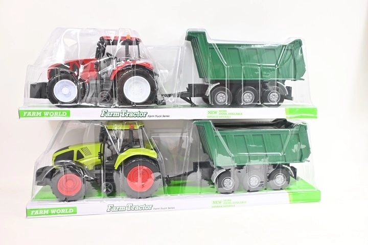 Large Farm Tractor with Trailer