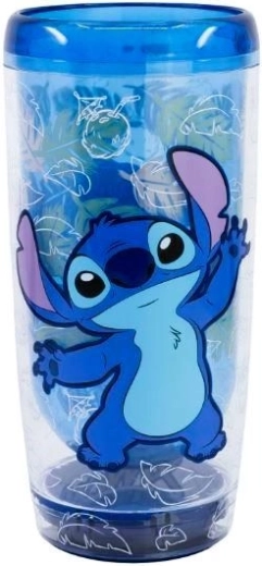 Премиум двустенна чаша Stitch със Smartgrip против преобръщане - 1 брой