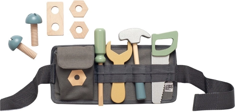 JABADABADO children's tool belt with tools
