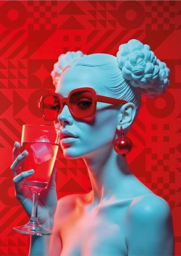 Puzzle ART PUZZLE WOWO Series: Crimson Cocktail 1000 pieces
