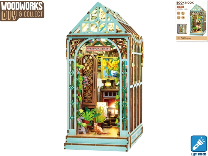 Дървен конструктор Зимна градина със светлина Woodworks