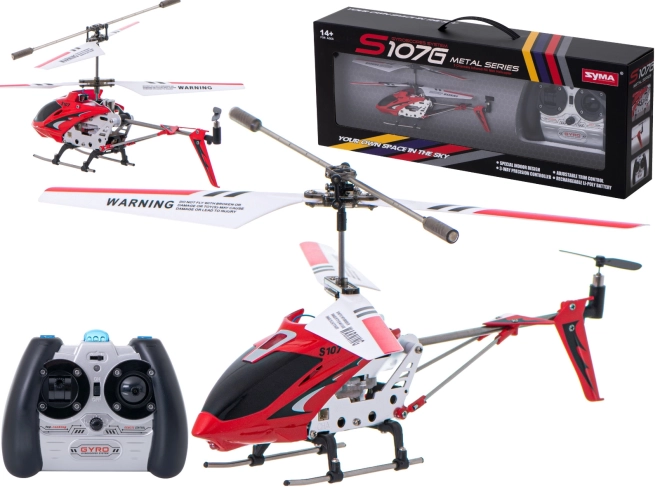 RC хеликоптер Syma S107G – Червена