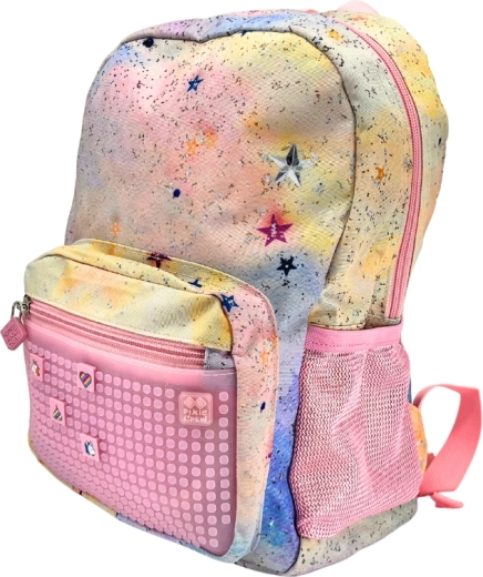 Pixie Crew малка розова раница с пиксели Glitternox