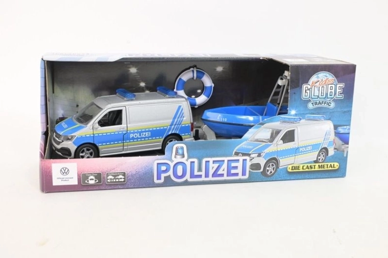 Police Volkswagen T6.1 with patrol boat