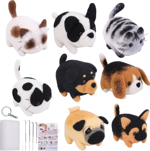 Creative Needle Felting Animal DIY Kit - 1 piece