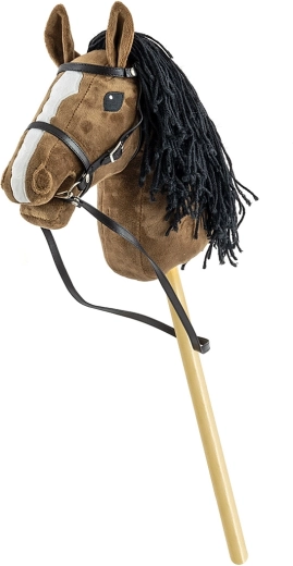 Milly Mally dark brown hobby horse on a stick