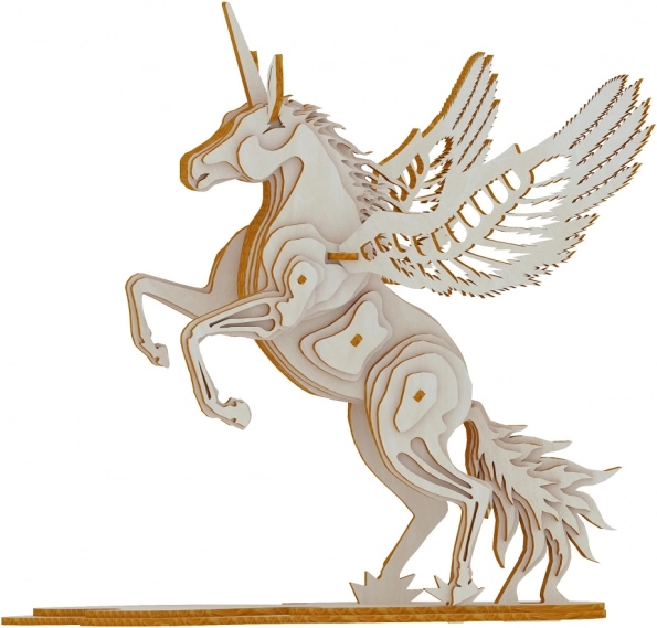 Wooden 3D Puzzle Unicorn