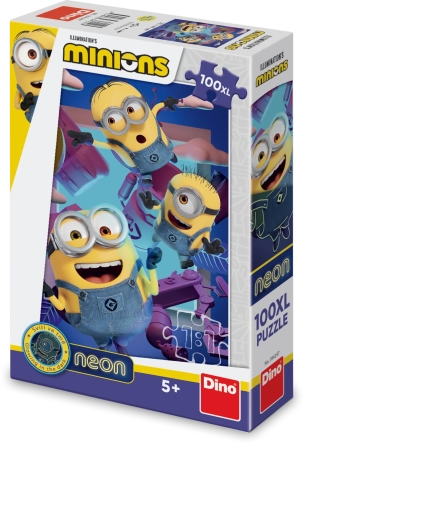 Neon Minions Puzzle with 100 XL Pieces