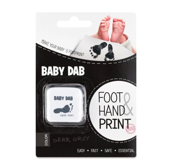 Baby Dab боя за детски отпечатъци – сива
