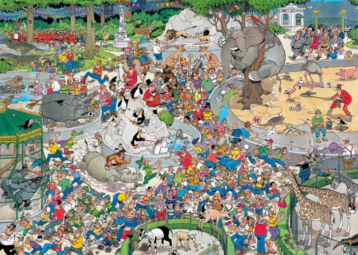 Jumbo Jan van Haasteren Zoo XL пъзел 500 части