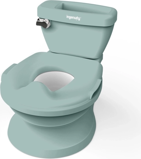 Ingenuity детска тоалетна със звук My Size 2в1, зелена