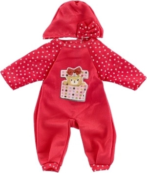 Cute polka-dot dress with cap