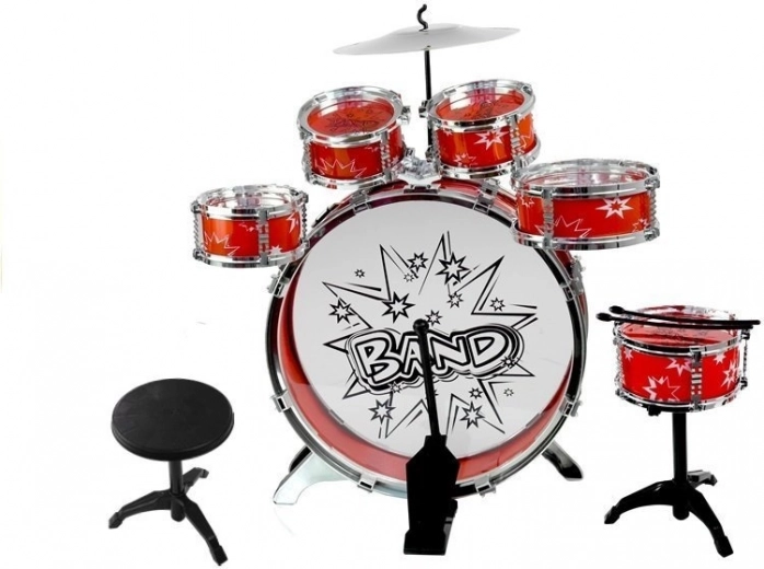 Complete drum set for young drummers