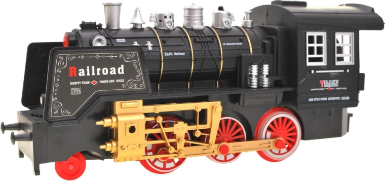 Реалистичен парен локомотив със светлина и дим