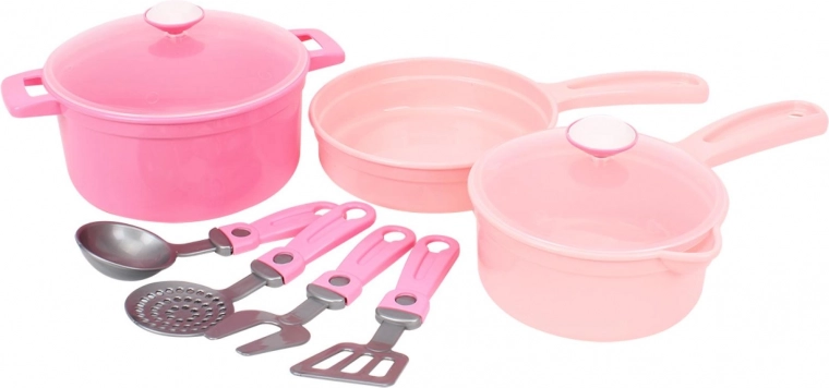 Реалистичен комплект съдове за първи стъпки в готвенето