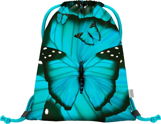 Turquoise butterfly design