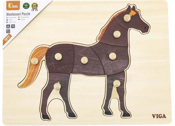 Монтесори обучение с реалистичен кон