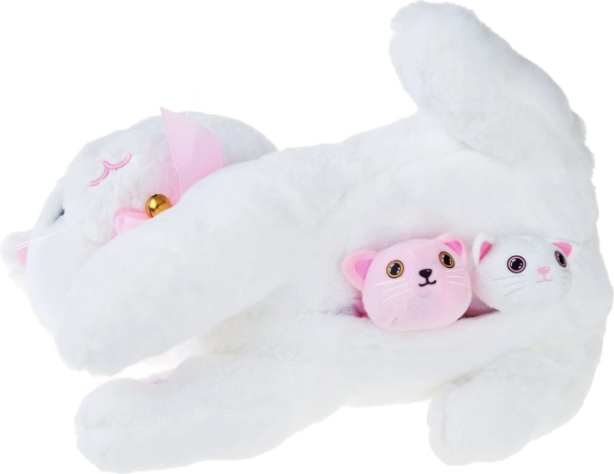 Cuddly friend with hidden kittens