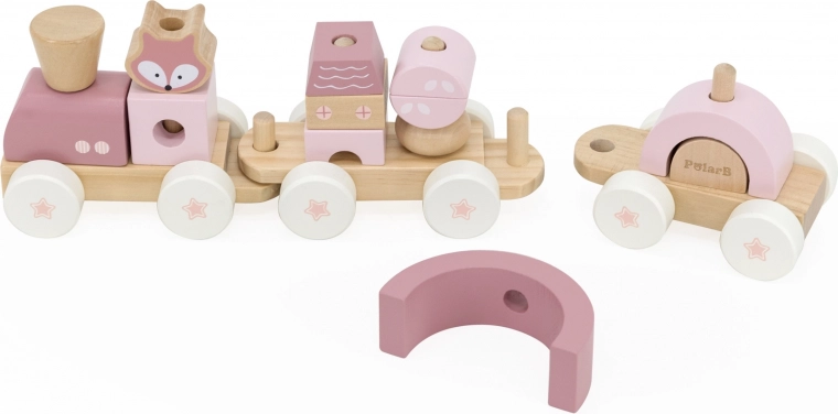 Вариативно строене с 3 вагончета и 14 кубчета