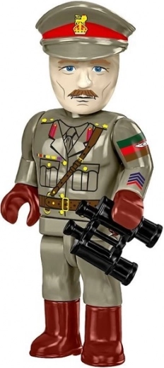 Фигурка на офицер и табелка с името на модела