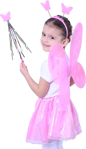 Сияйни розови крила