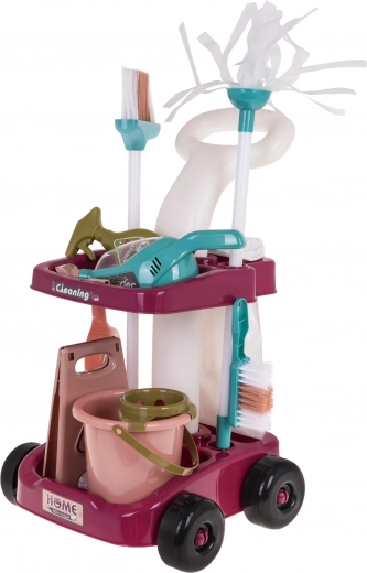 Стабилна почистваща количка с богато оборудване