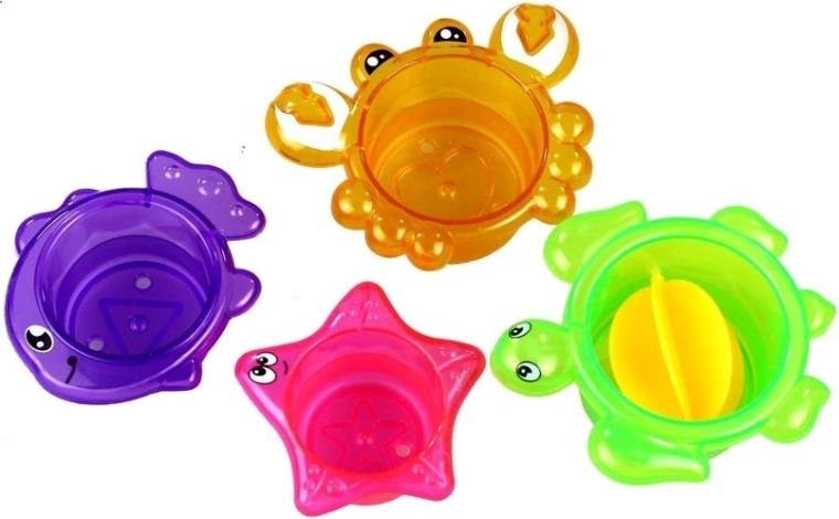 Stackable sea animal cups