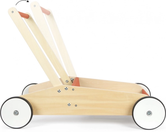 Grows with your child: height-adjustable handle