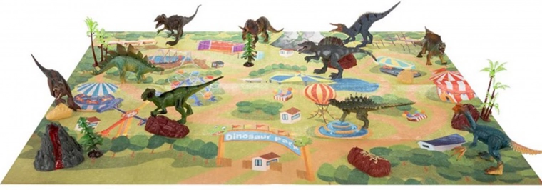 Голяма игрална подложка – парк на динозаврите