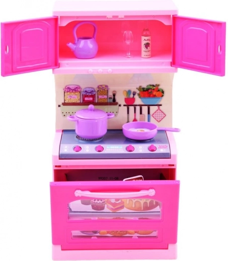 Realistic pink kitchen