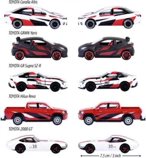 Пет емблематични модела TOYOTA в една опаковка