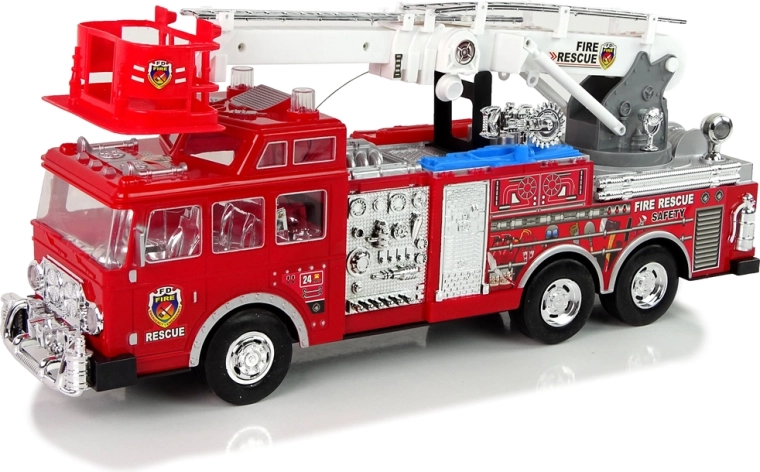 Realistic action: lights, siren, and 44 cm rotating ladder