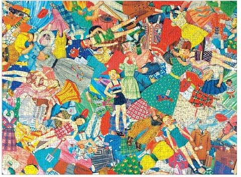 Nostalgic collage full of details
