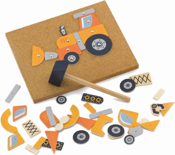 Коркова дъска, чукче и кабърчета