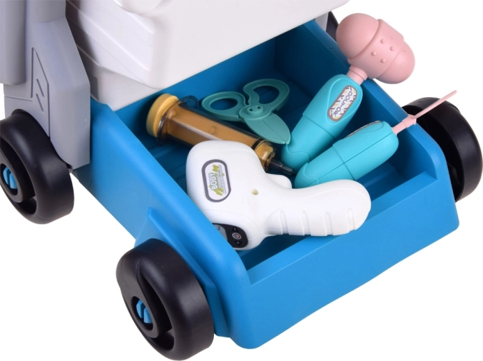 Подвижна количка с шкаф за съхранение