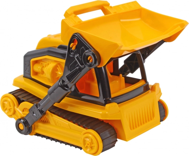 Movable front loader for action play