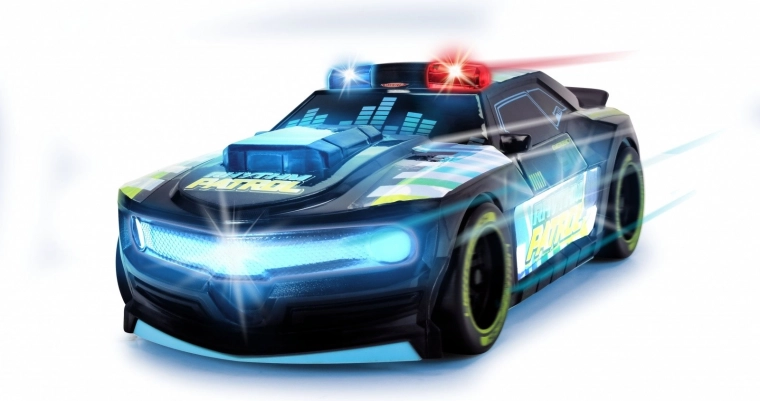 Полицейски звуци и ритмична музика