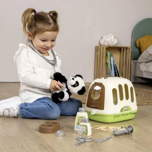 Plush panda for developing empathy and care