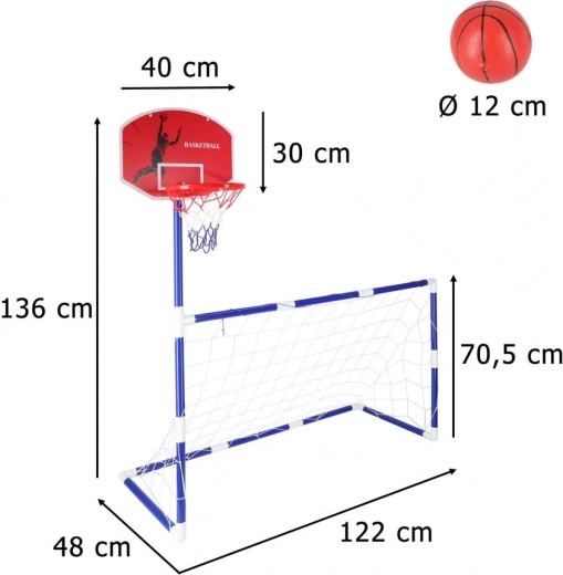 Комбинация от футбол и баскетбол