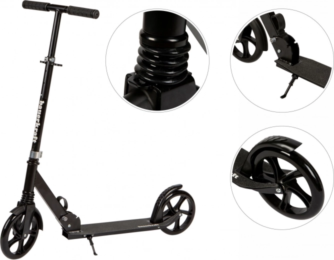 Плавно каране благодарение на големите колела 200 mm и окачването