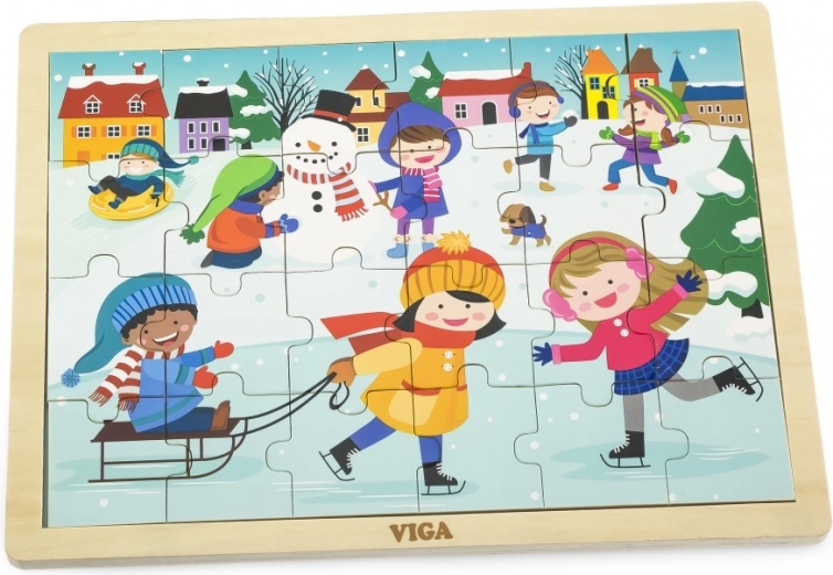 Зимен мотив, пълен с радост