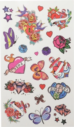 Пъстри временни татуировки за всеки повод