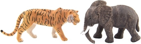 Tiger and elephant – iconic safari species