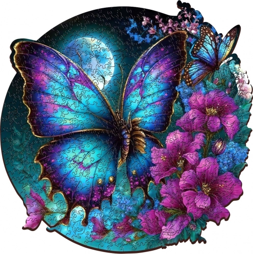 Ярък мотив на пеперуда като дизайнерска декорация