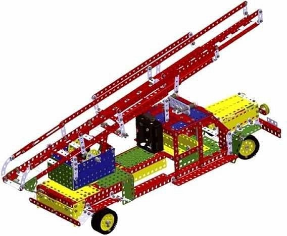 Build a fire truck and cranes