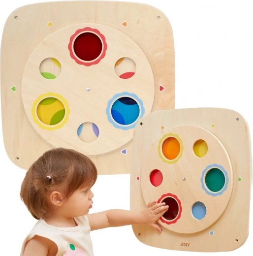 Въртящ се диск за смесване на цветове