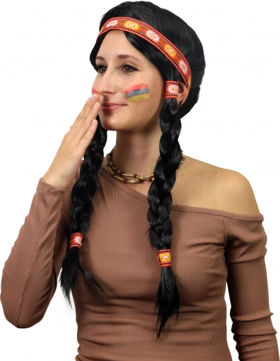 Дълги черни плитки за силен ефект