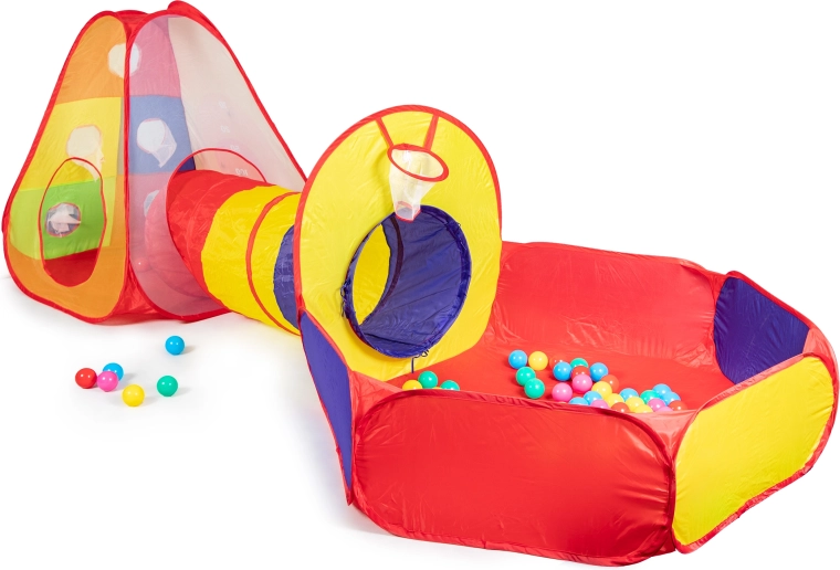 Палатка, тунел и сух басейн в едно