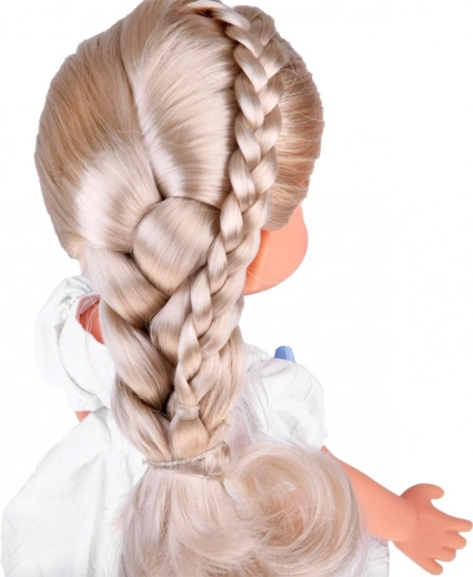 Дълга руса коса, подходяща за разресване