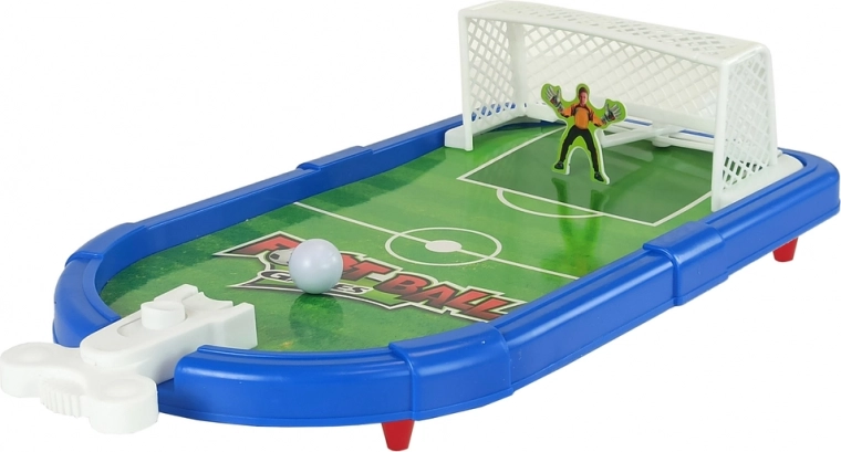 Tabletop soccer with spring launcher
